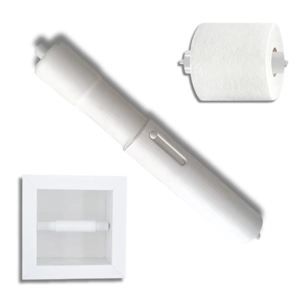 Rolete De Papel Higiênico Banheiro Mola Interna Plástico Pp