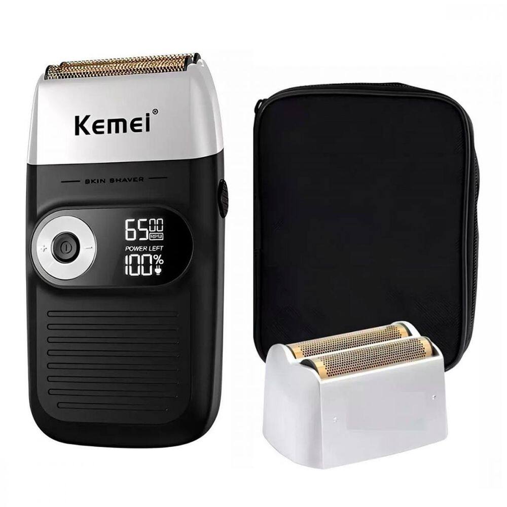 Barbeador  Kemei Sem Fio Bivolt Kit