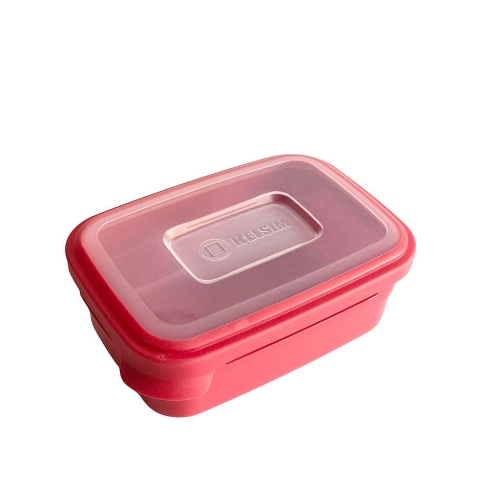 Pote Retangular 1000Ml Vermelho Solido