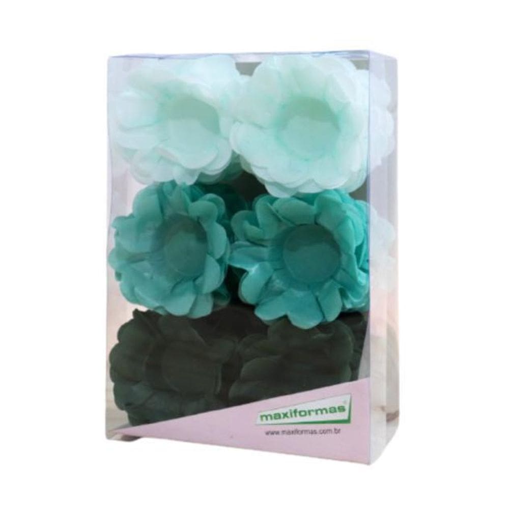 Forminha Para Doce - Donna 3 Tons Verde - 40 Unidades