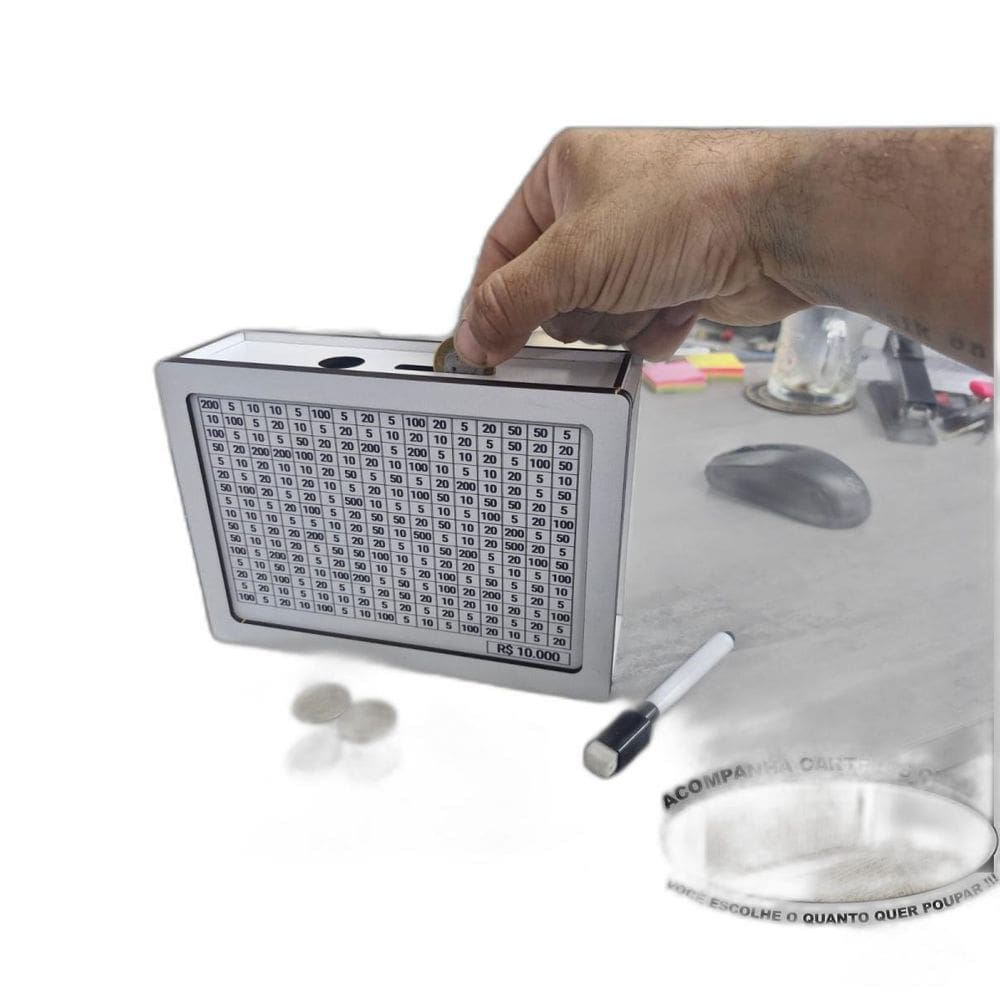 Cofrinho Cofre Guardar Dinheiro Woodbox Japones Poupança Bra