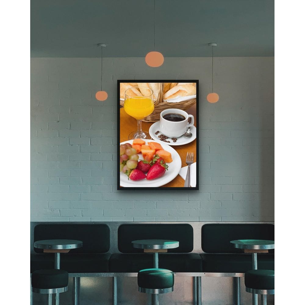 Quadro Decorativo Café Saudável - 70X50Cm