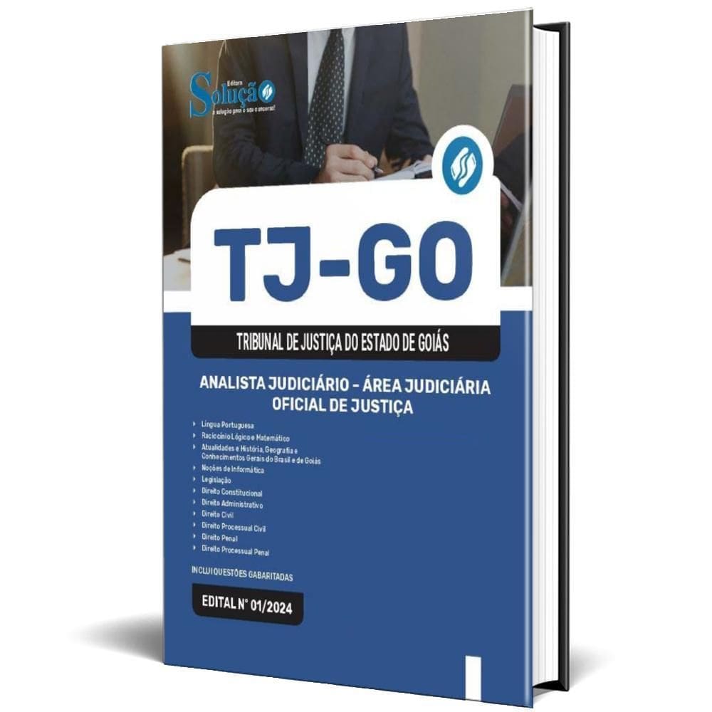 Apostila Tj Go 2024 Analista Judiciário Área Judiciária