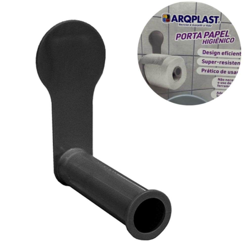 Porta Papel Higiênico Parede Adesivo Banheiro Arqplast