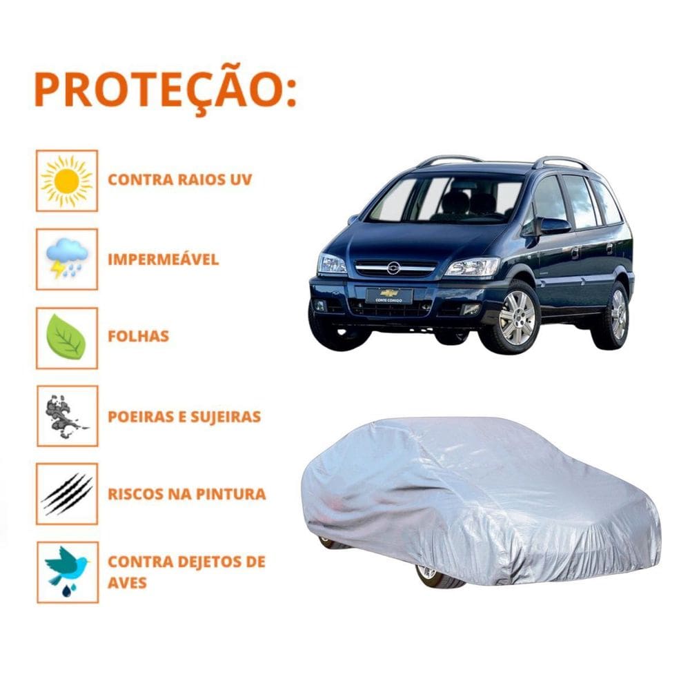 Capa Cobrir Carro Zafira Com Qualidade Proteção Impermeável