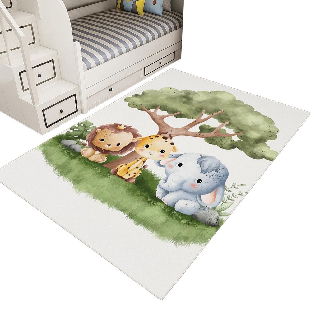 Tapete Infantil Estampado 1,00X1,35Decorativo Antiderrapante