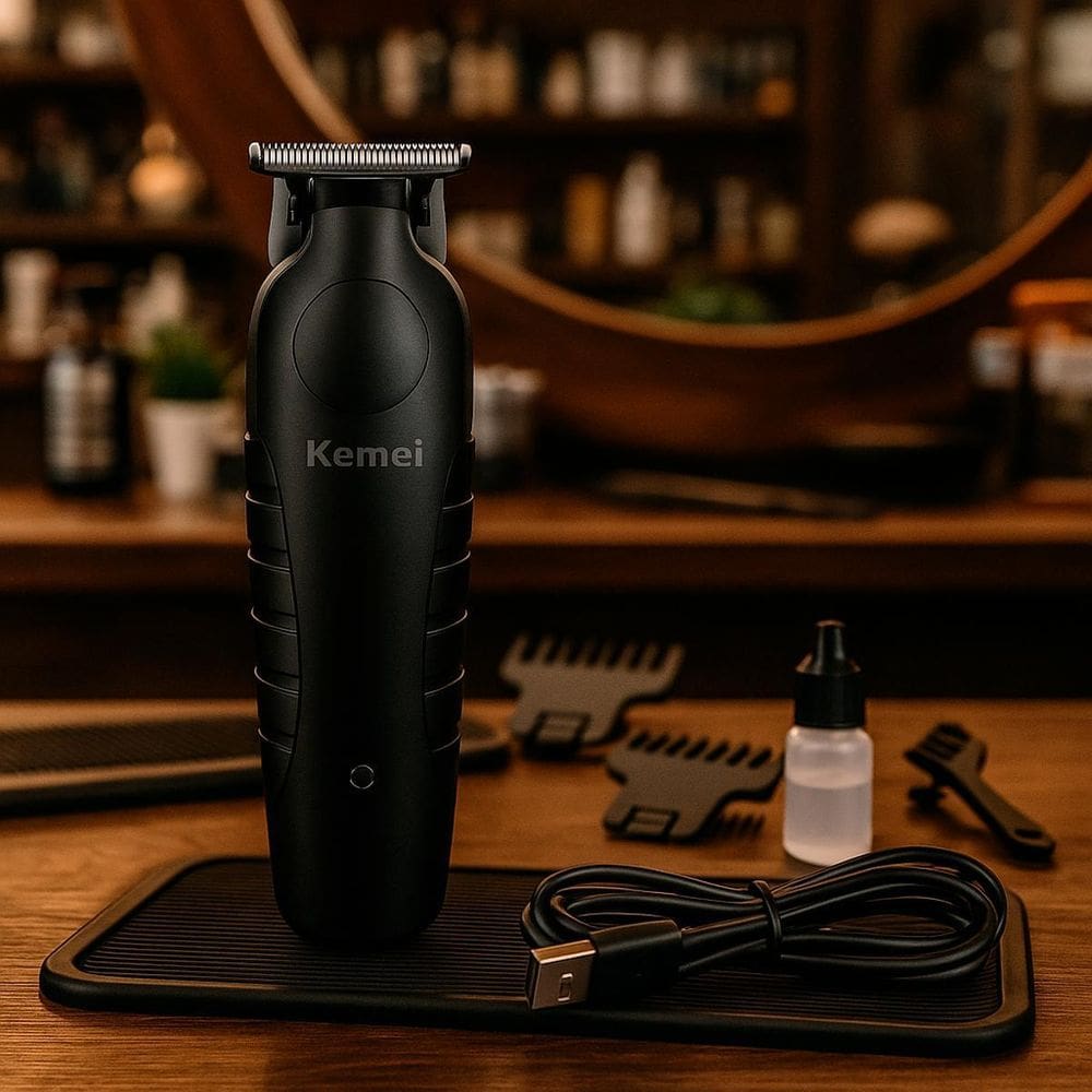 Kemei Recarregável Para Acabamento De Barba