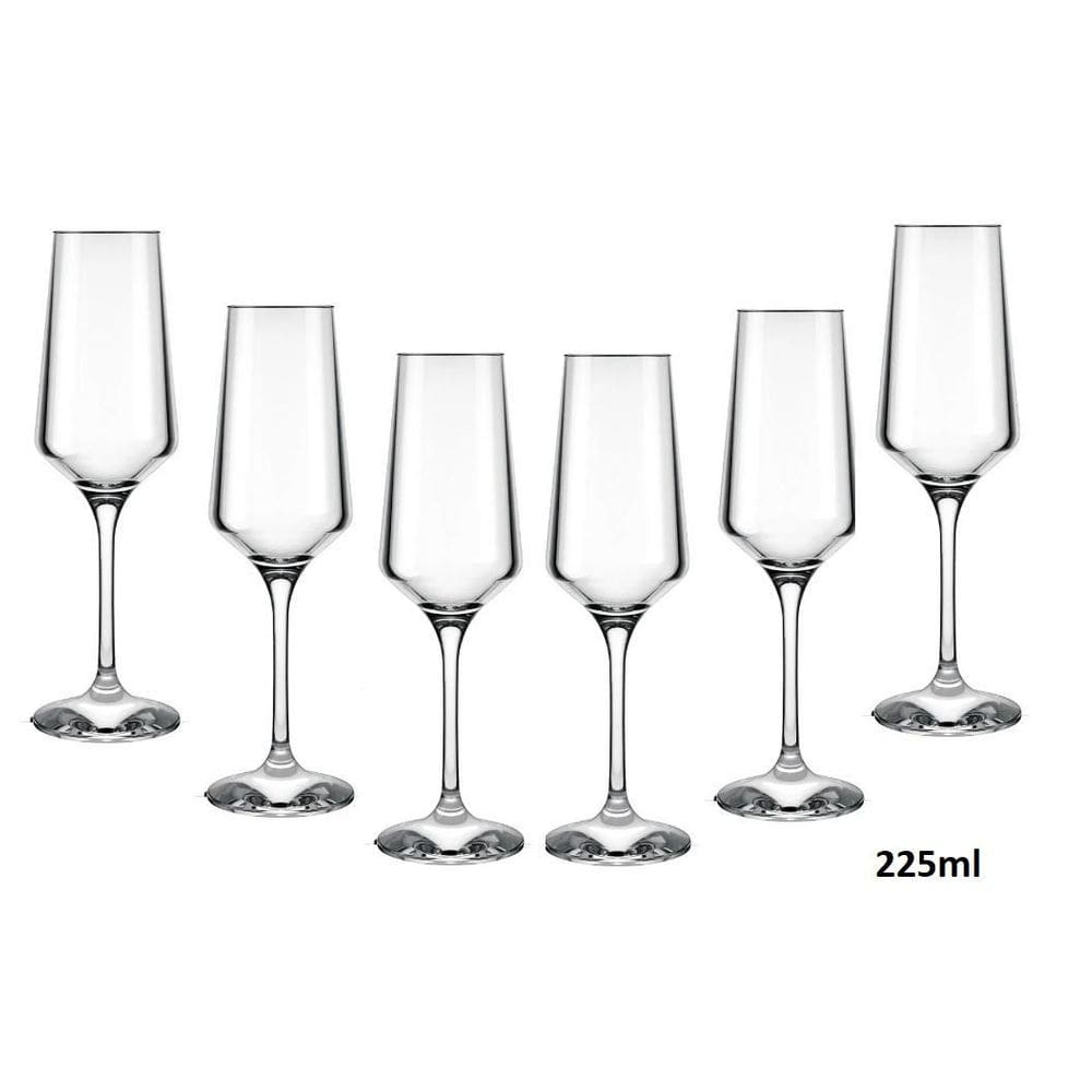 Jogo Taça Brunello Champanhe 225Ml Nadir Figueiredo 6Pçs