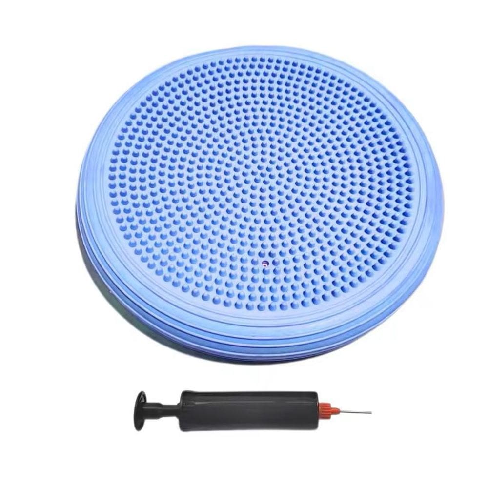 Disco Equilíbrio Inflável Yoga Pilates 34Cm Bomba - Azul