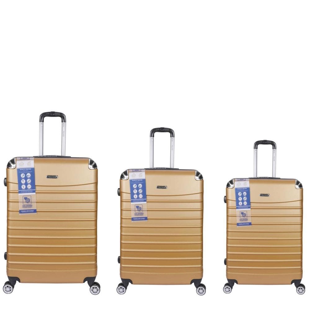 Conjunto Malas Viagem 3 Peças Abs Rígido Rodinhas 360º E