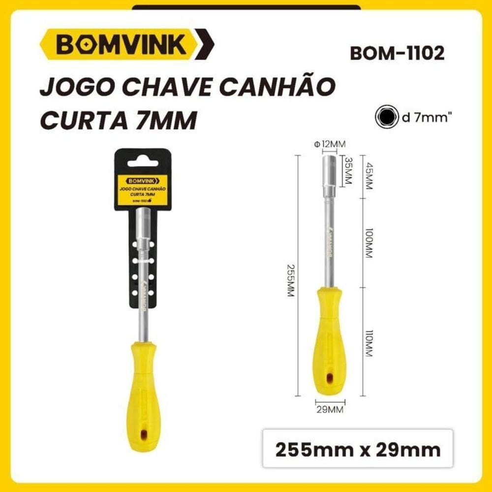 Chave Canhão 7Mm Bom1102
