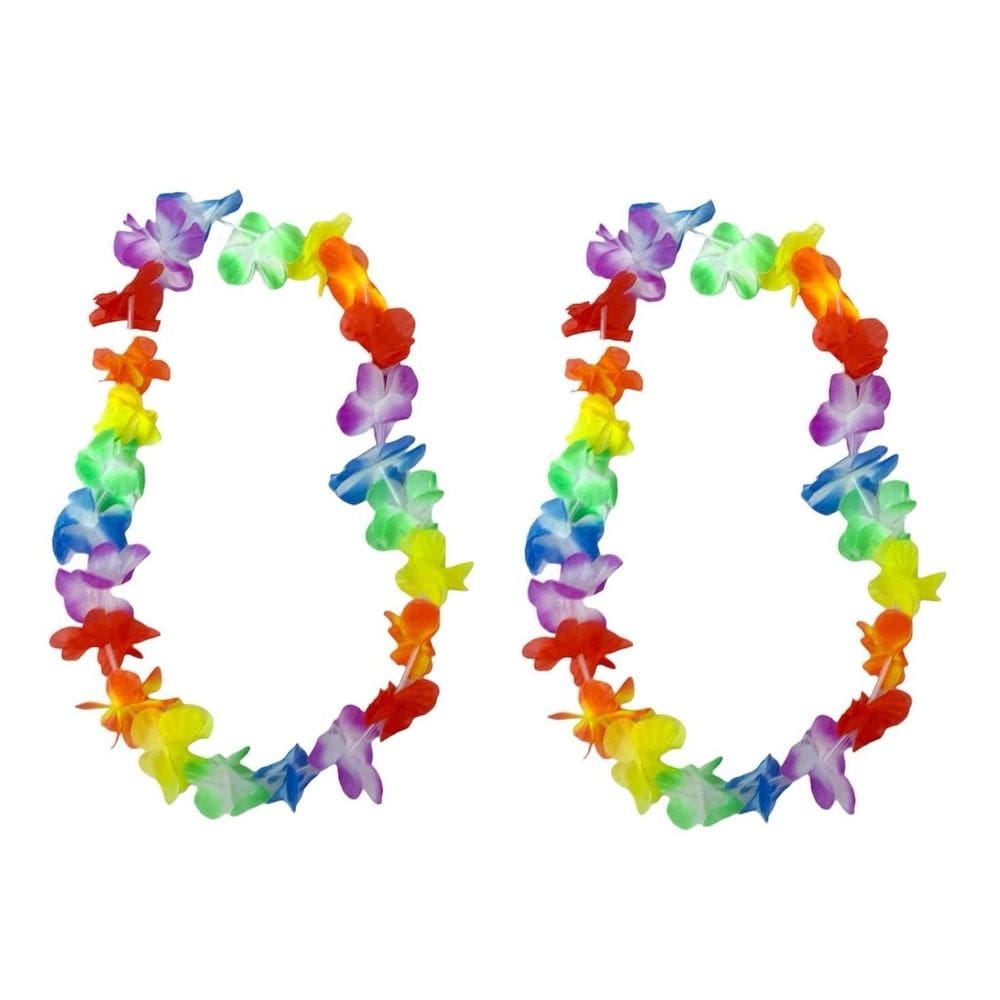 Kit 2 Colares Havaianos Para Fantasia Carnaval Festa