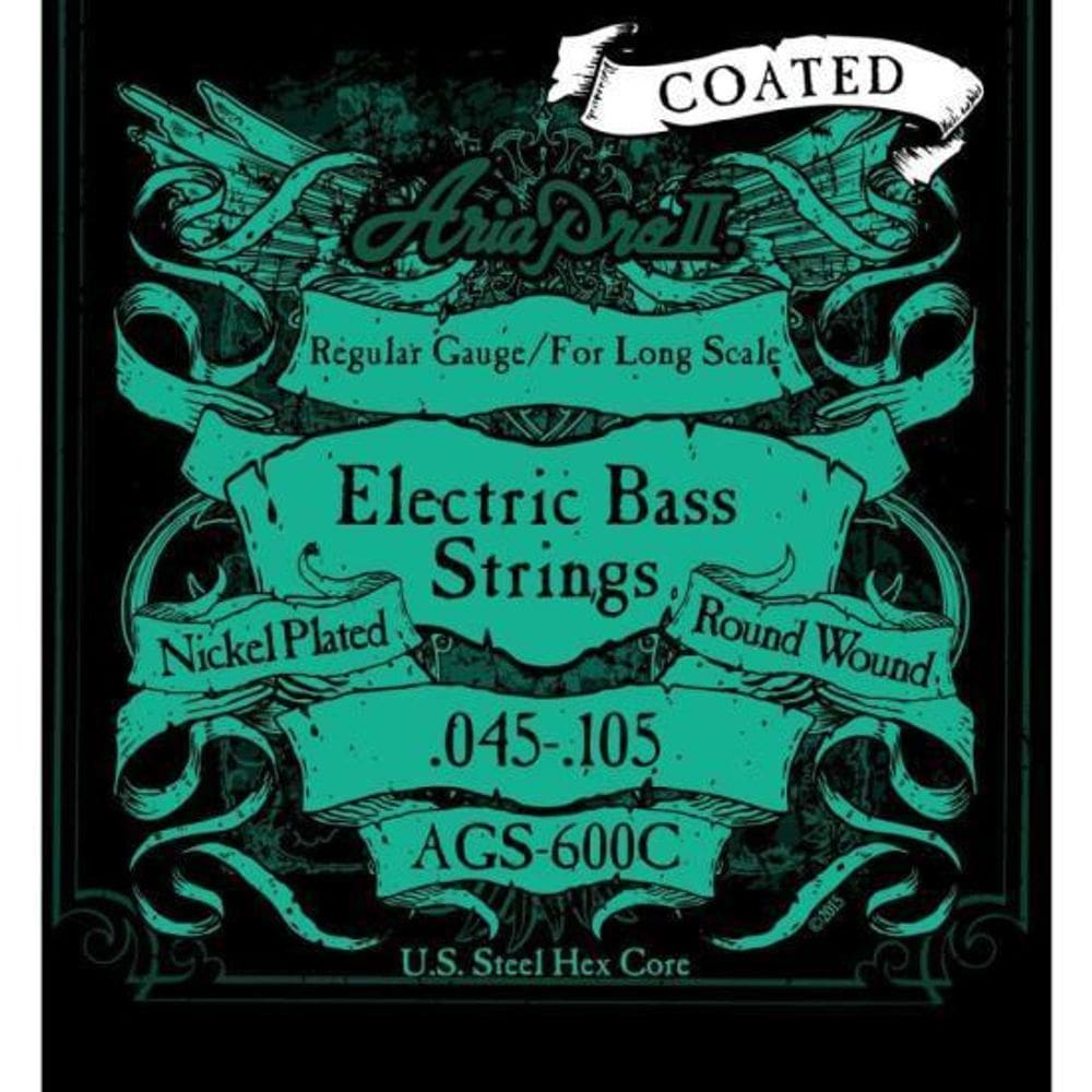 Encordoamento Baixo 4 Cordas Coated .045 Ags600C Aria Pro Ii