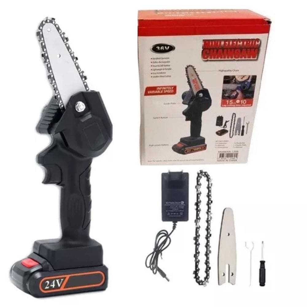 Mini Serra De Corrente Elétrica Para Poda E Manutenção