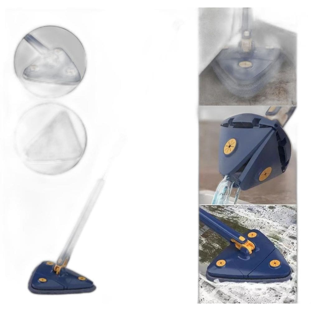 Esfregão De Limpeza Triangular Esfregão Giratório Ajustável