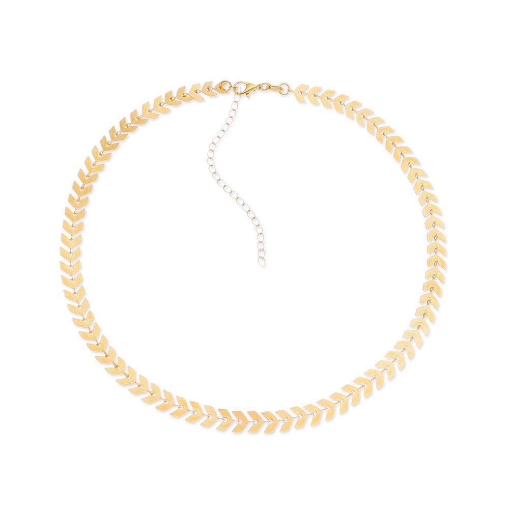 Colar Dourado Chocker De Seta