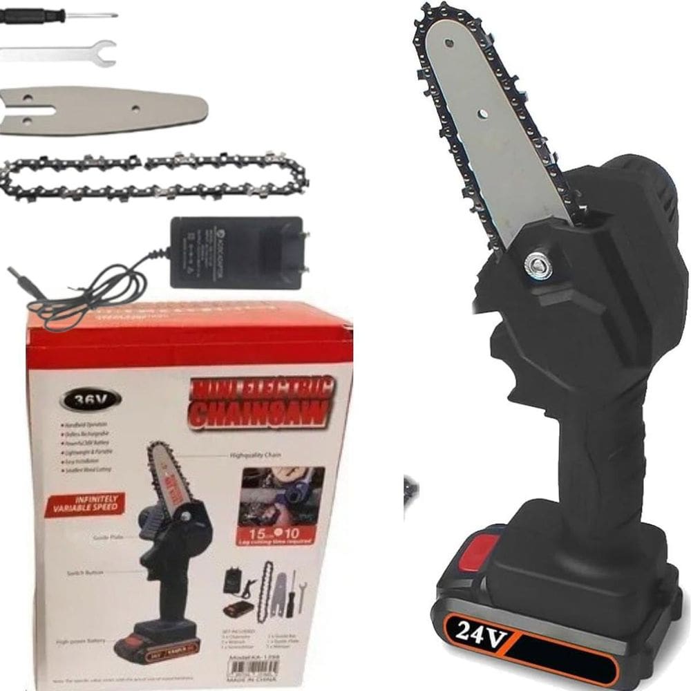 Serra Elétrica Compacta Para Cortes De Galhos