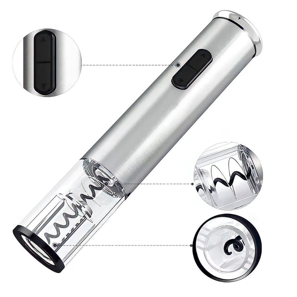 Abridor De Vinho Luxo Elétrico Com Kit De Peças