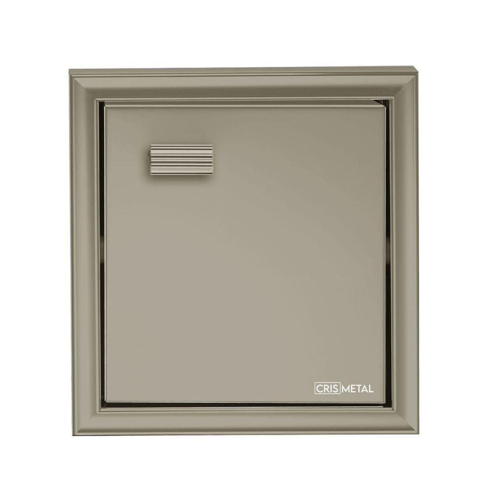 Papeleira Embutir Champagne Crismetal Porta Papel Higienico