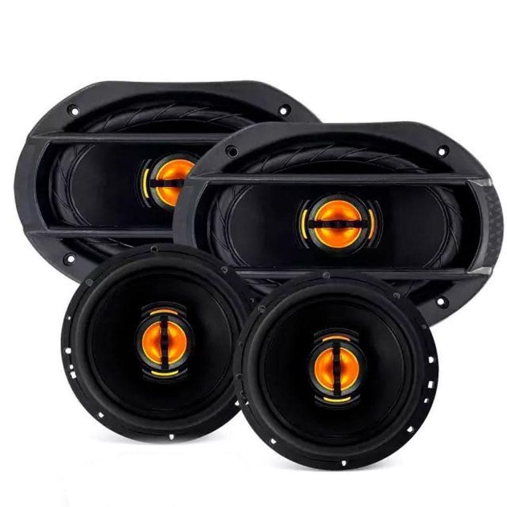 Kit Com Par Af 6 Pol + Par Af 6x9 Flex 220w 4ohms Jb669 Preto Leson