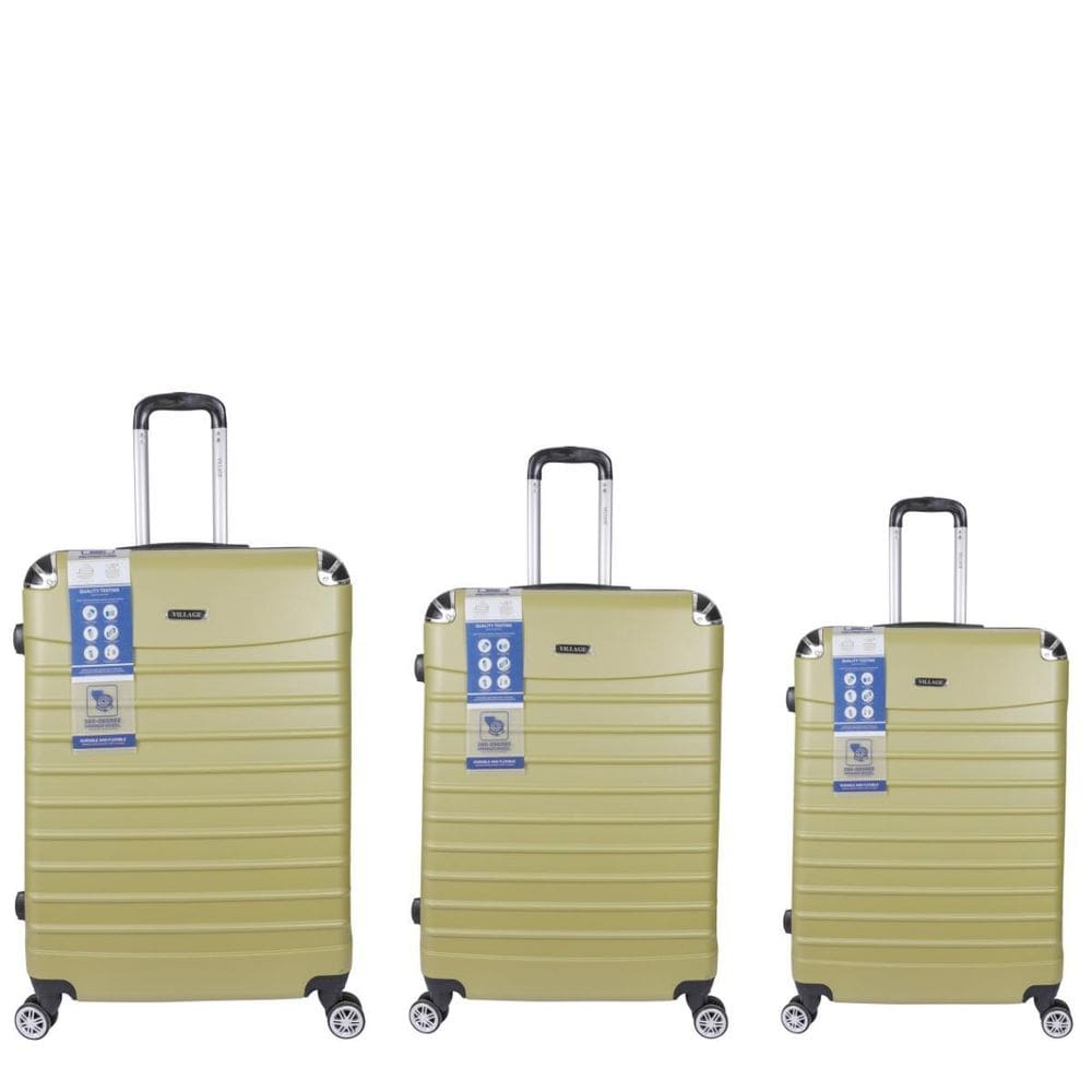 Conjunto Malas Viagem 3 Peças Abs Rígido Rodinhas 360º E