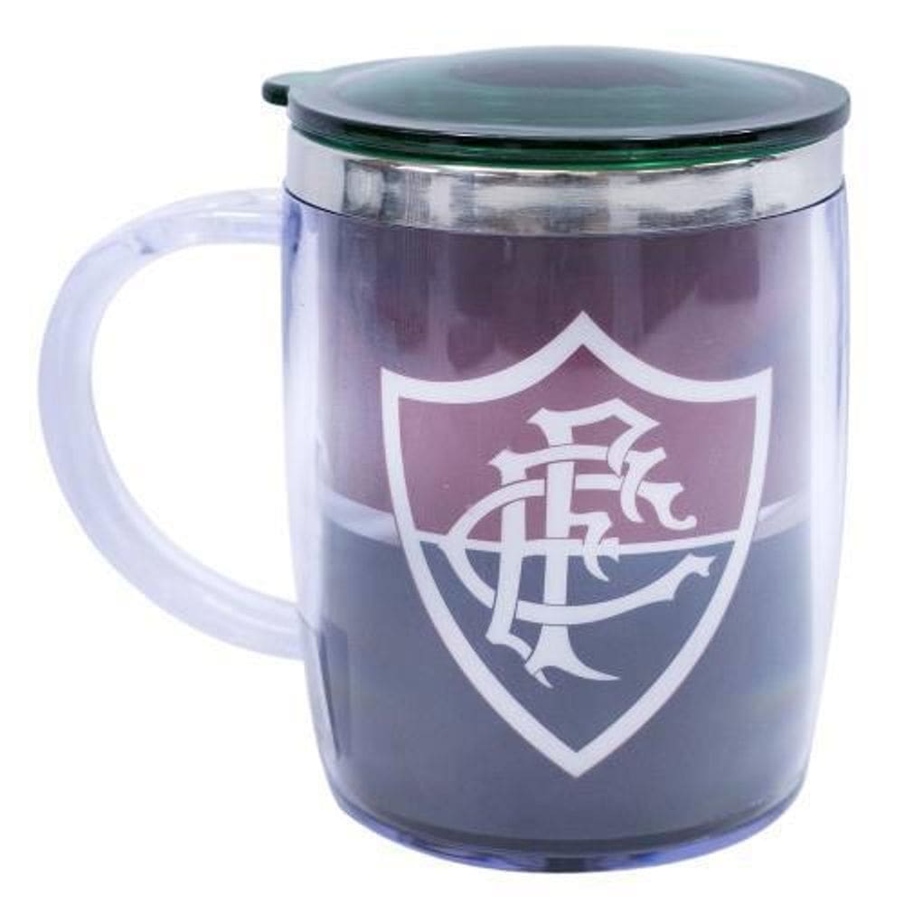 Caneca Térmica Fluminense 450ml Plástico e Inox