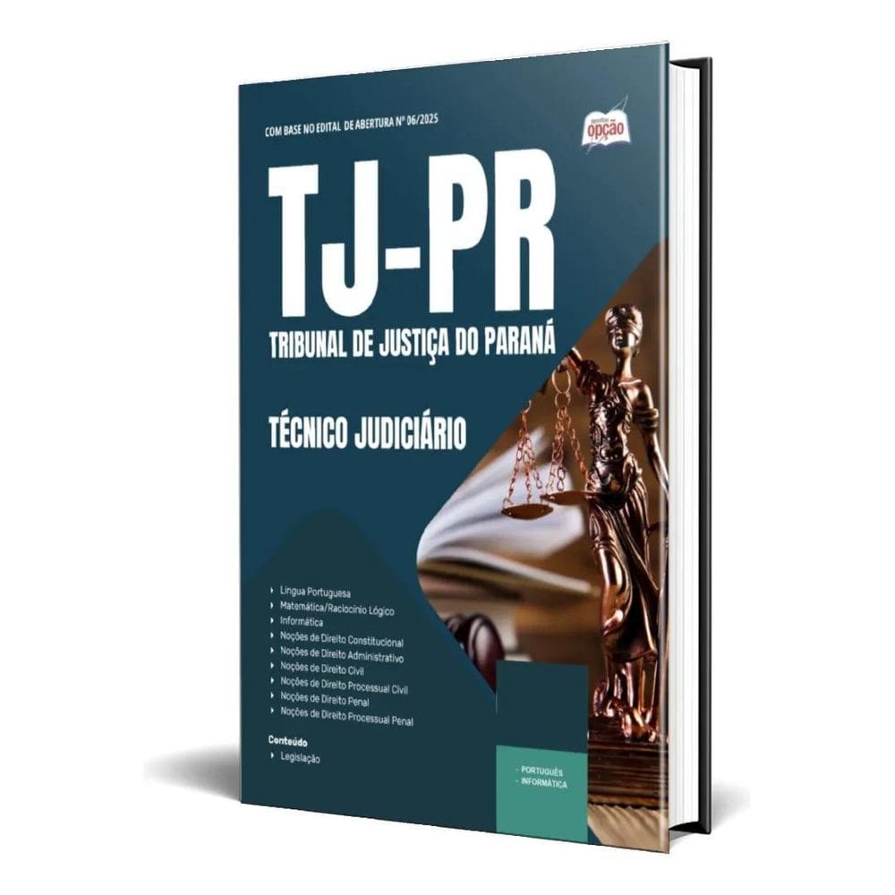 Apostila Tj Pr 2025 Técnico Judiciário