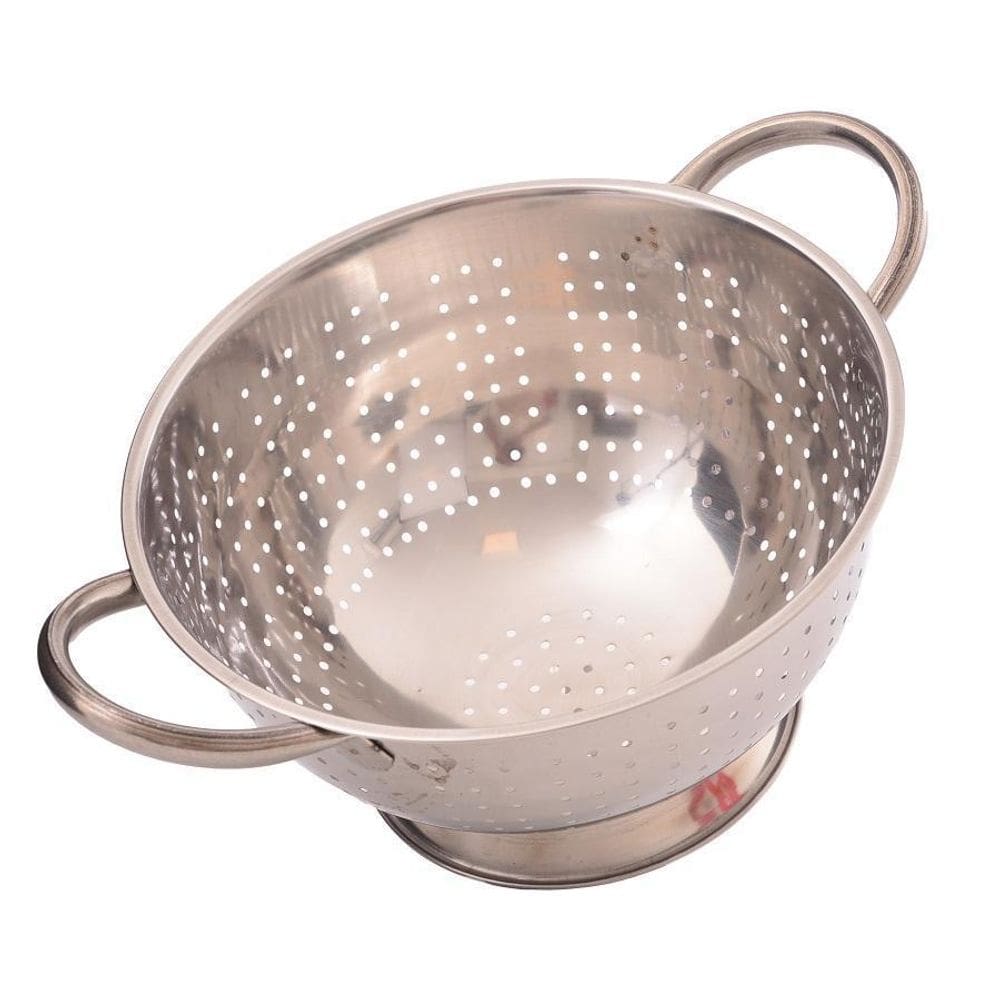 Escorredor De Macarrão E Massas Em Aço Inox Com Alças