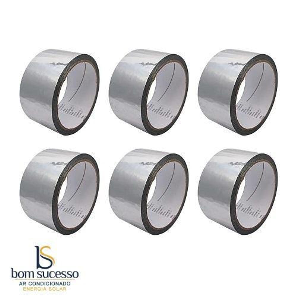 Kit 6 Fita Aluminizada Cromada