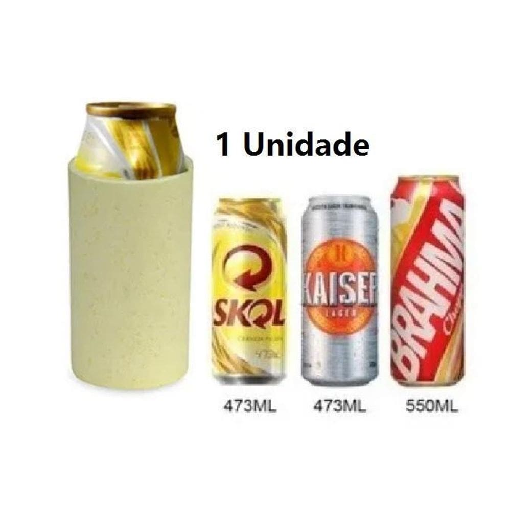 Porta Latão Térmico Isopor Cerveja Refri 473Ml Isoterm