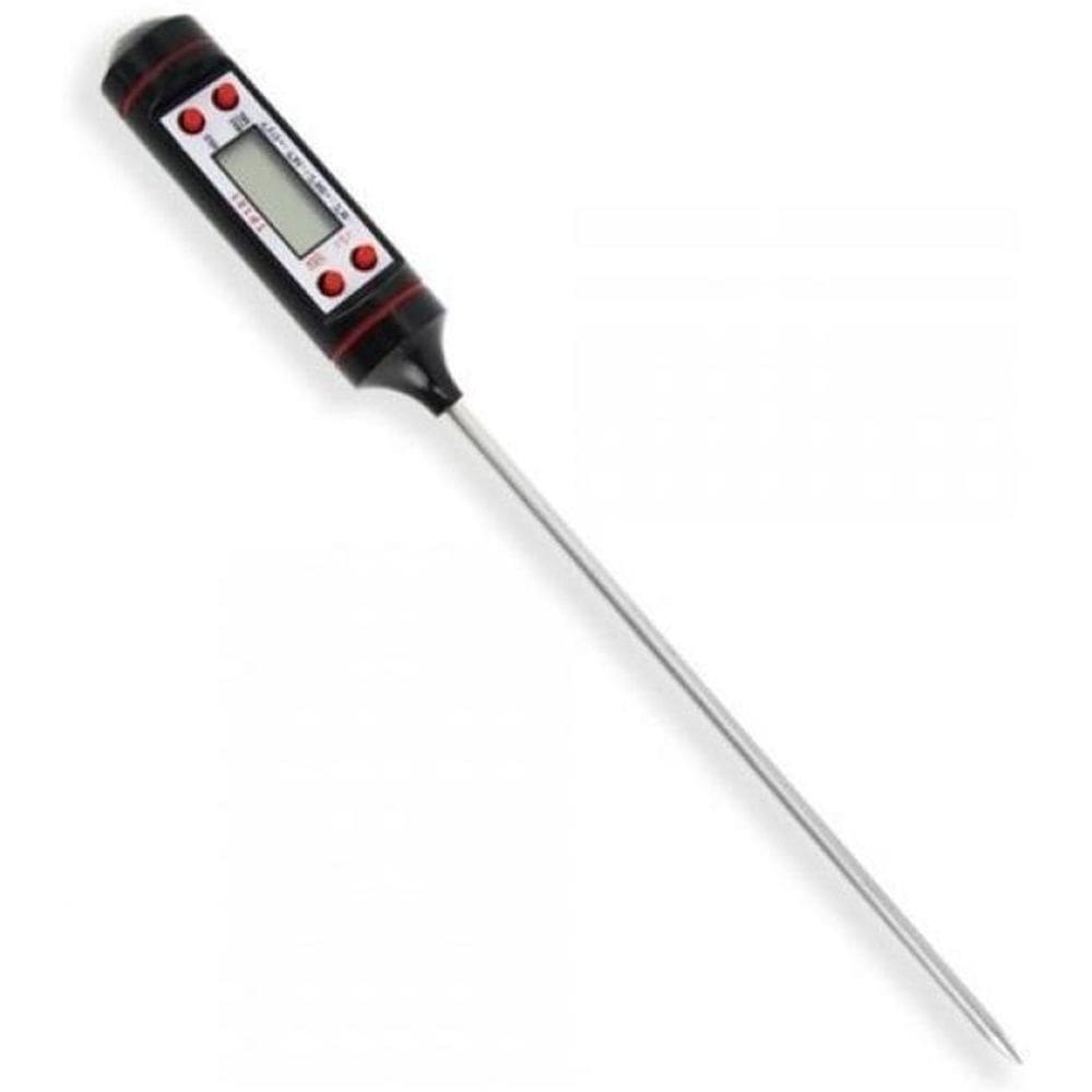 Termômetro Culinário Digital Plástico Inox Espeto
