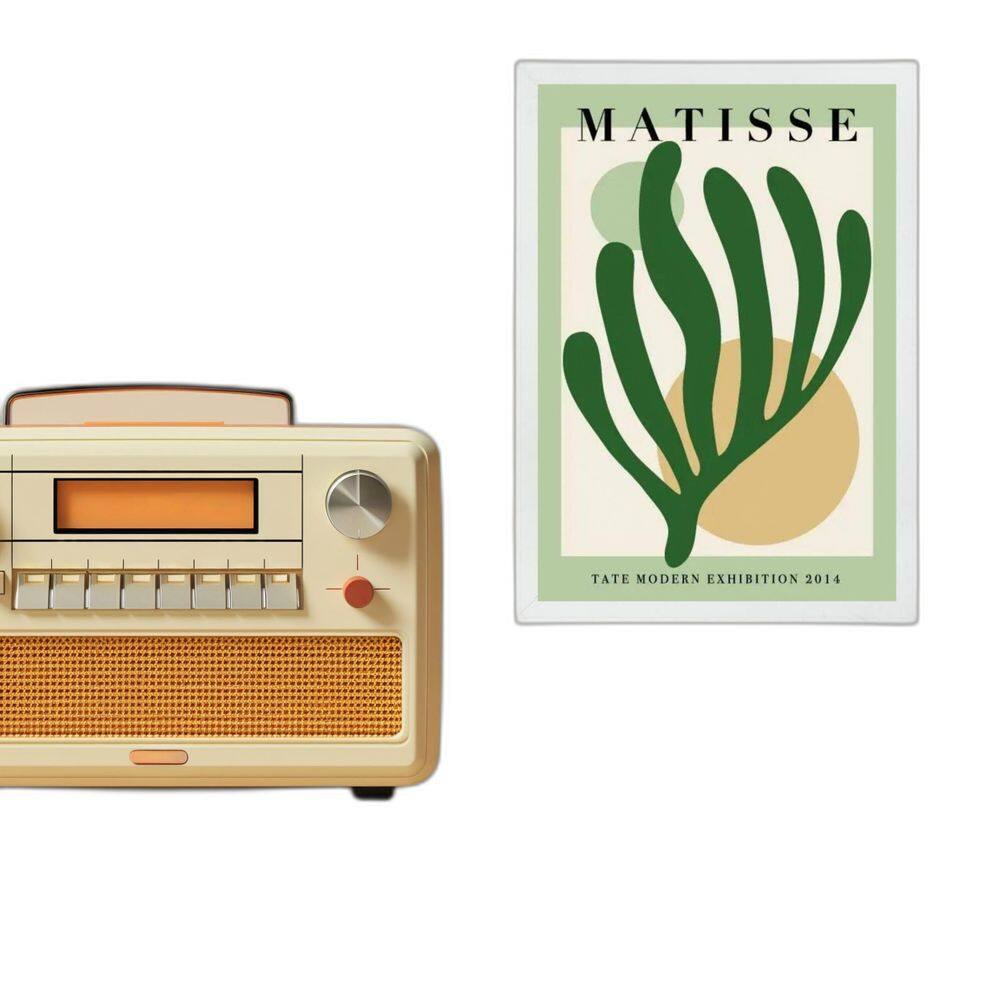 Quadro Decorativo Arte Matisse Verde 33X24Cm