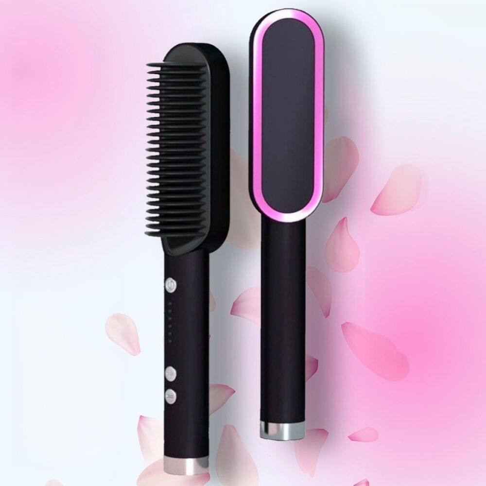 Escova 3 Em 1 Secadora Elétrica Alisa Cabelo 110/220V Bivolt