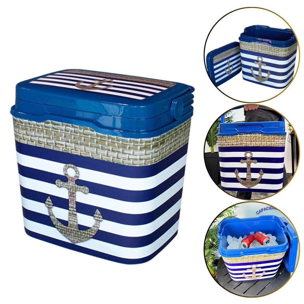 Caixa Térmica Cooler 29 Litros Para Camping Praia Piquenique