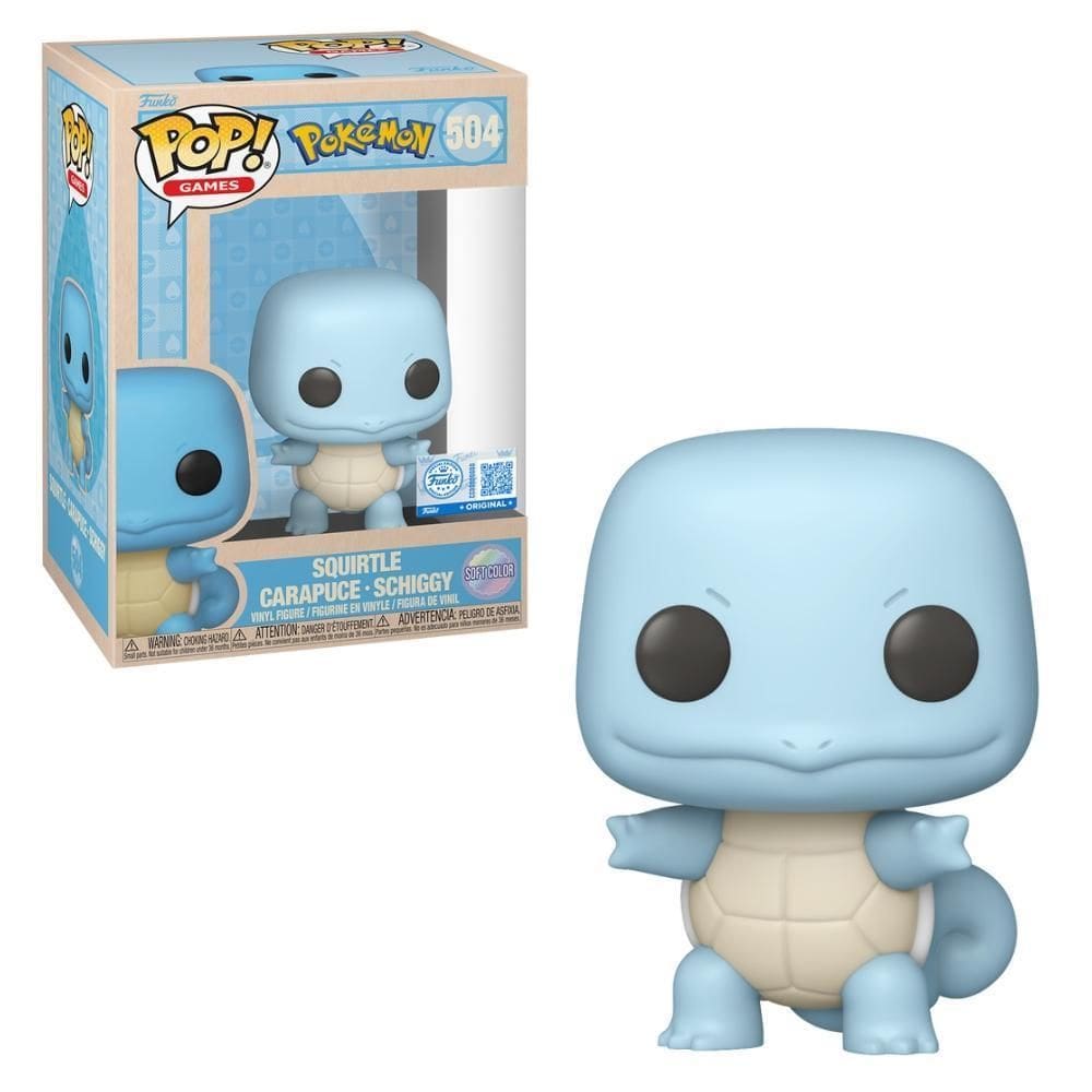 Boneco Funko Pop Pokémon - Squirtle  Soft Color