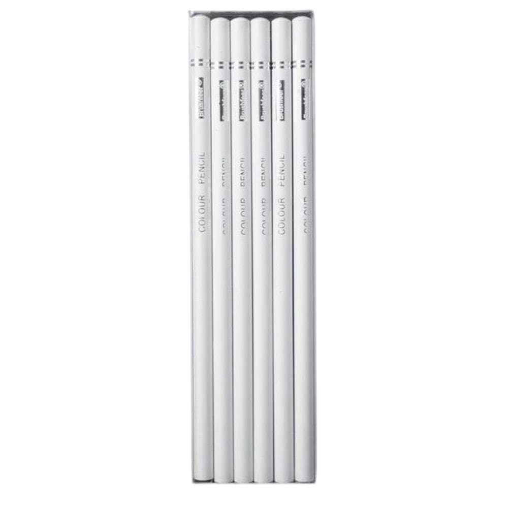 Kit 6 Lapis Pintura Desenho Base Oleo Branco