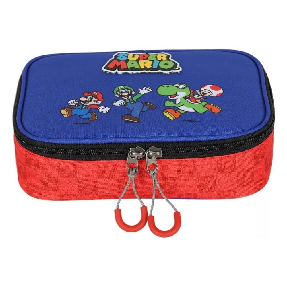 Estojo Box Escolar Infantil Super Mario Licenciado Nintendo