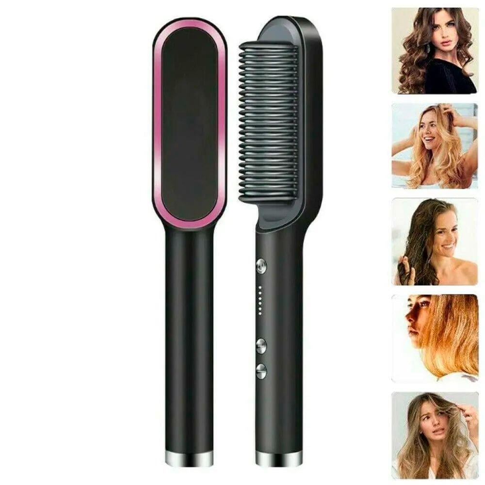 Escova 3 Em 1 Secadora  Turbo Alisa Cabelo