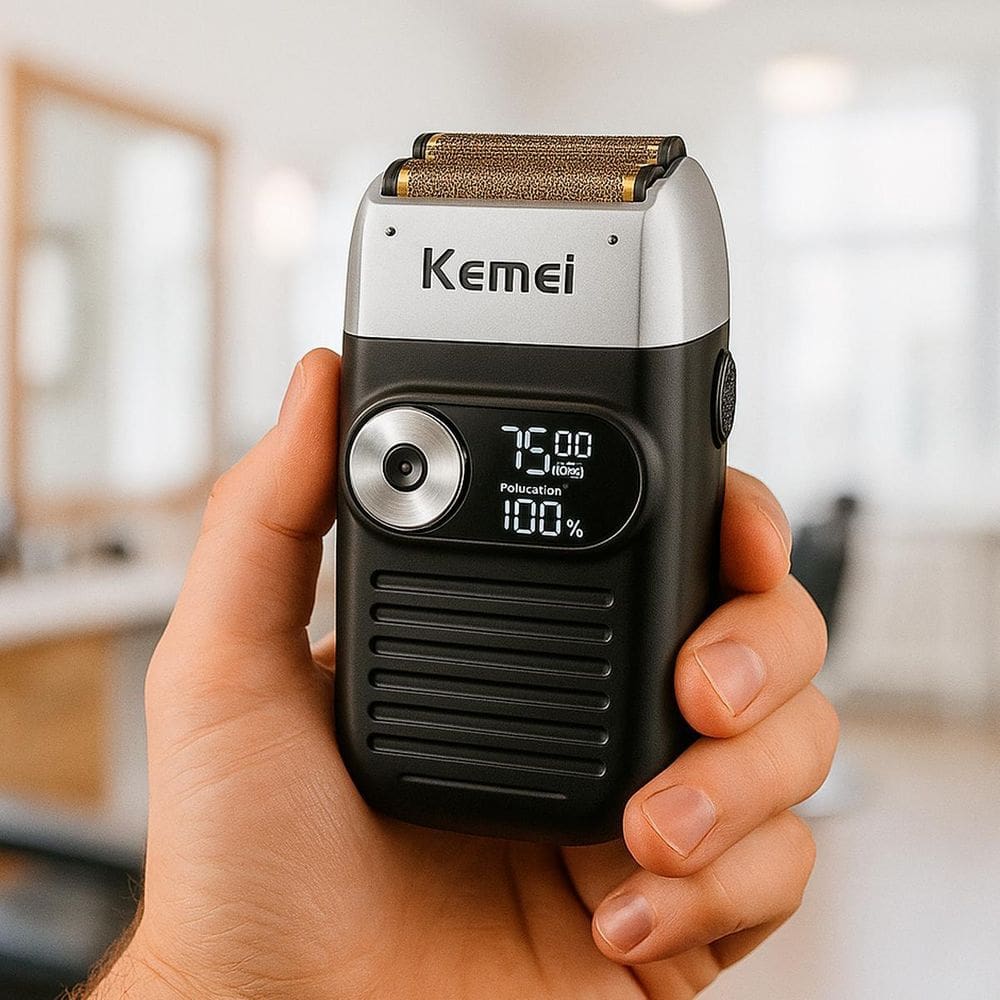 Máquina De Barbear Kemei  Confortável Portátil