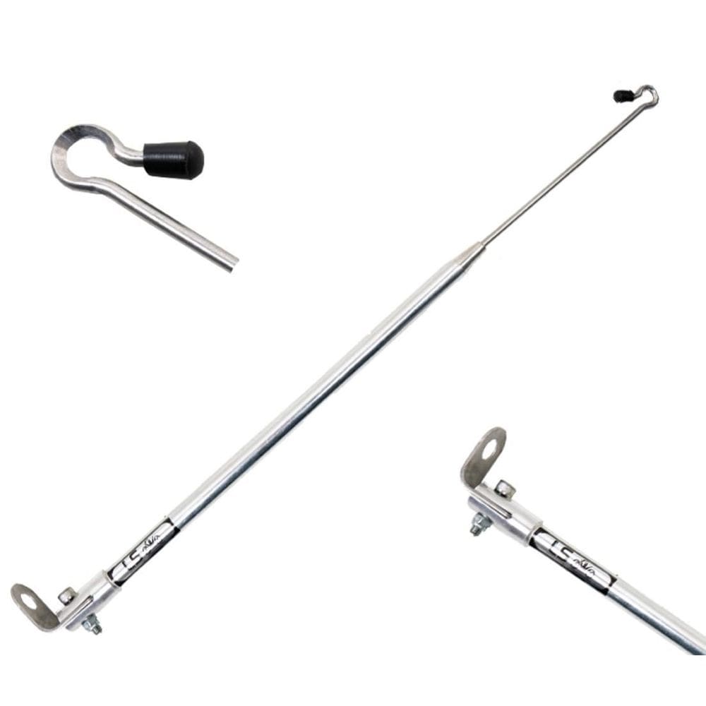 Antena Inox 2 Estágios Dobrável Corta Cerol Linha Pipa Prata