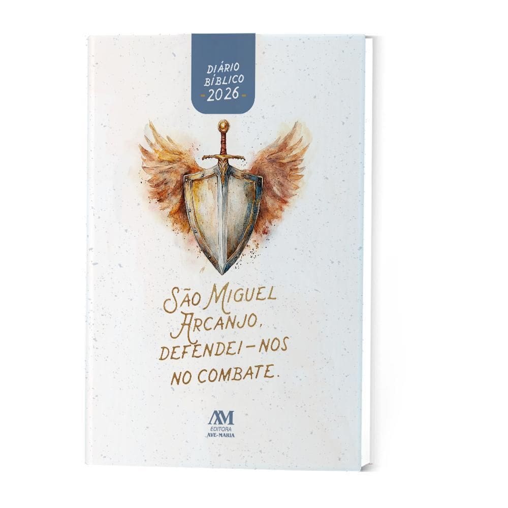 Agenda Diário Bíblico 2026 Capa Dura São Miguel Arcanjo