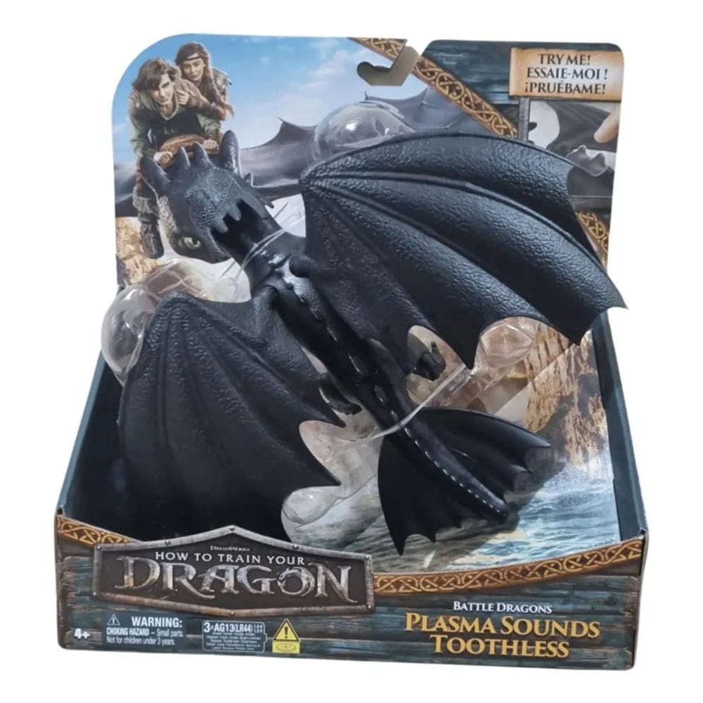 Como Treinar o Seu Dragão O Filme - Banguela Plasma Sounds 25 Cm C/ Som - Sunny