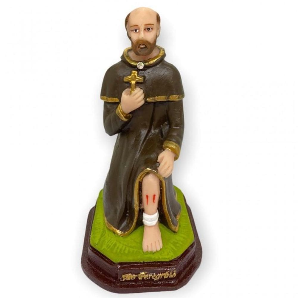 Imagem São Peregrino Em Resina 13 Cm