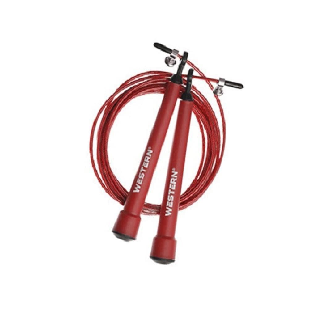 Corda De Pular Treino Jump Ajustável 3 Metros Vermelho