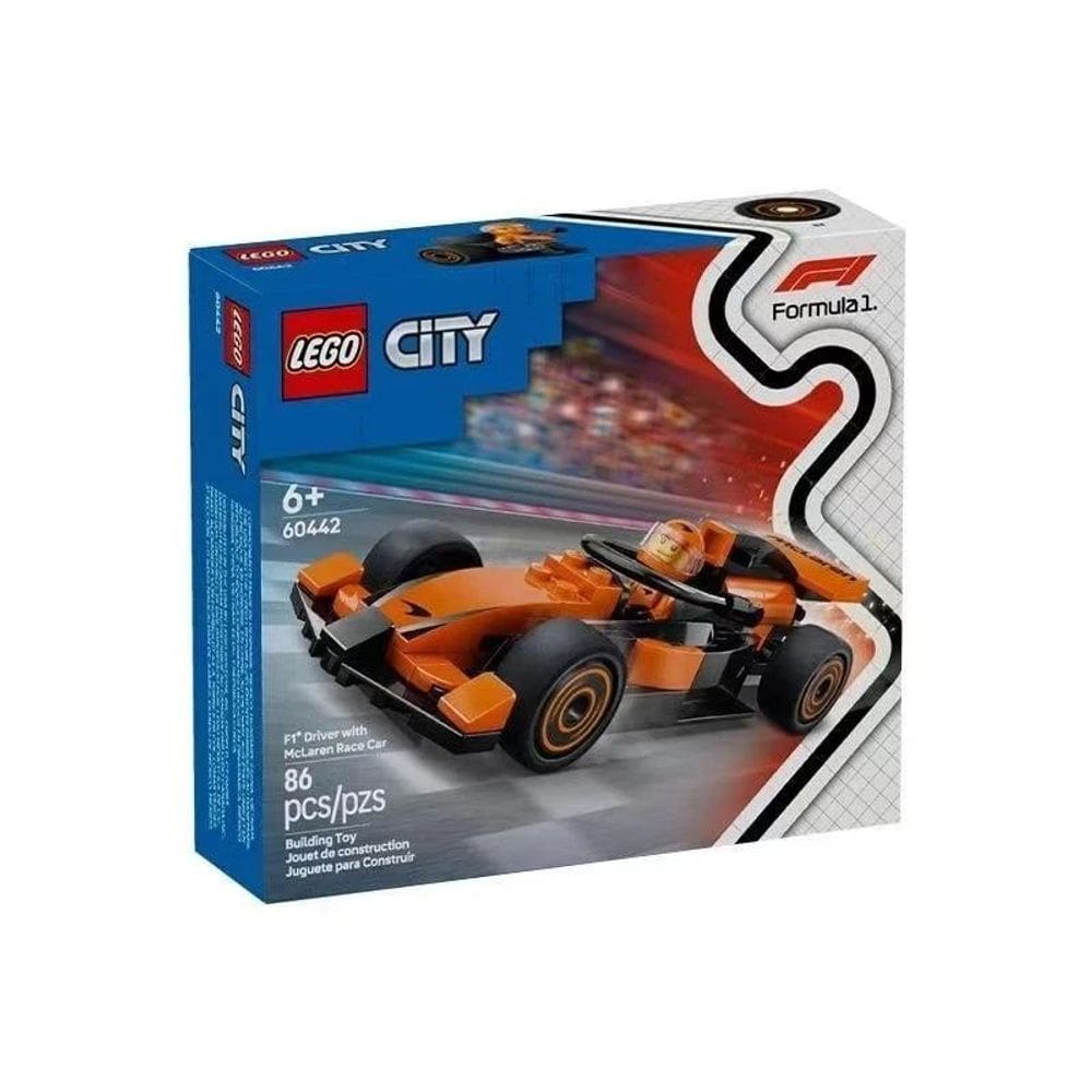 Lego City Série 60442 F1 Rider E Mclaren Racing Boy