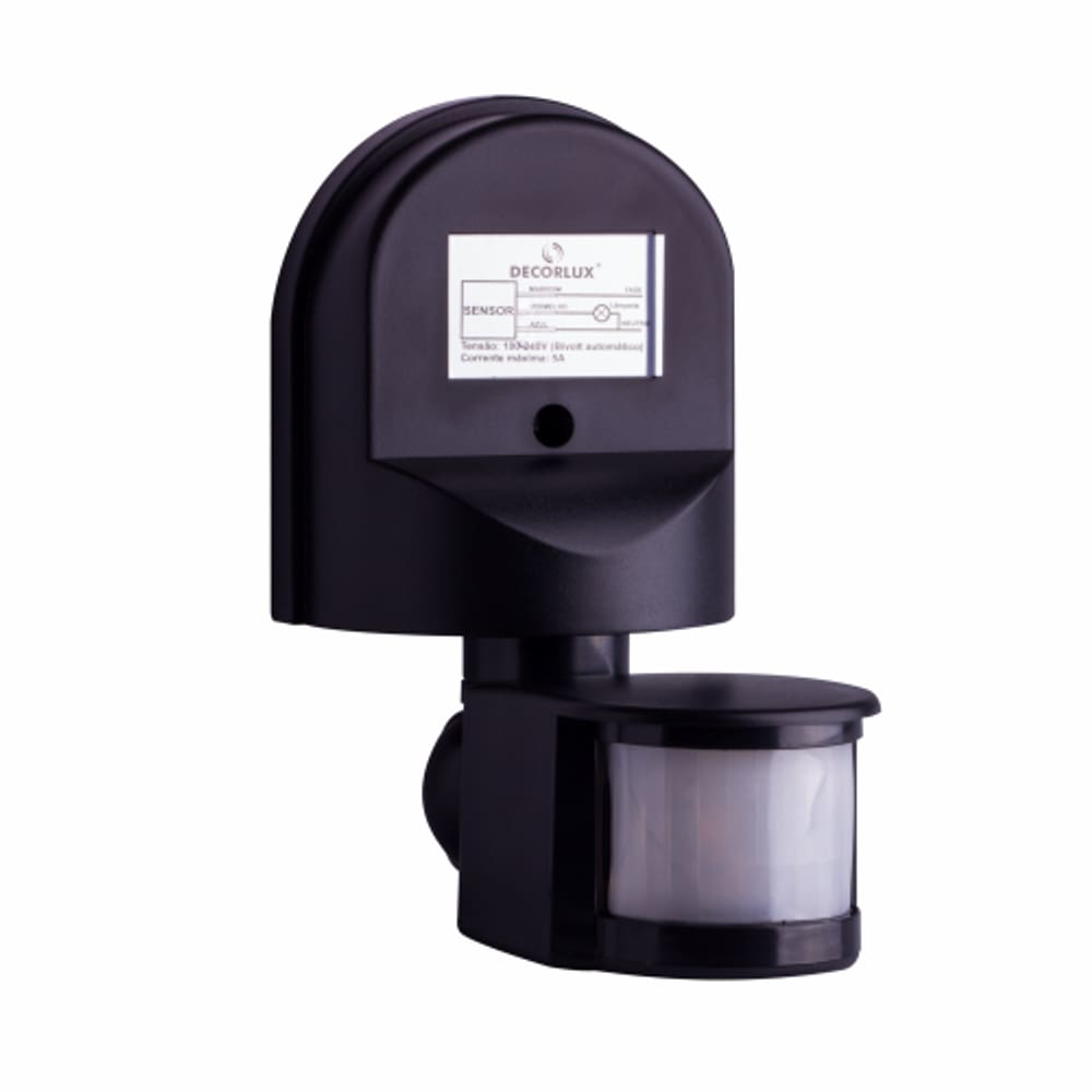 Sensor de Presença Decorlux - 12 metros - Externo / Parede