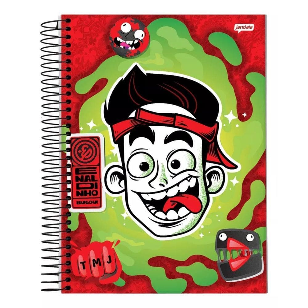 Caderno Enaldinho Espiral Capa Dura 10 Matérias 160F Escolar