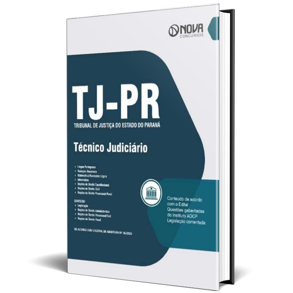 Apostila Tj Pr 2025 Técnico Judiciário