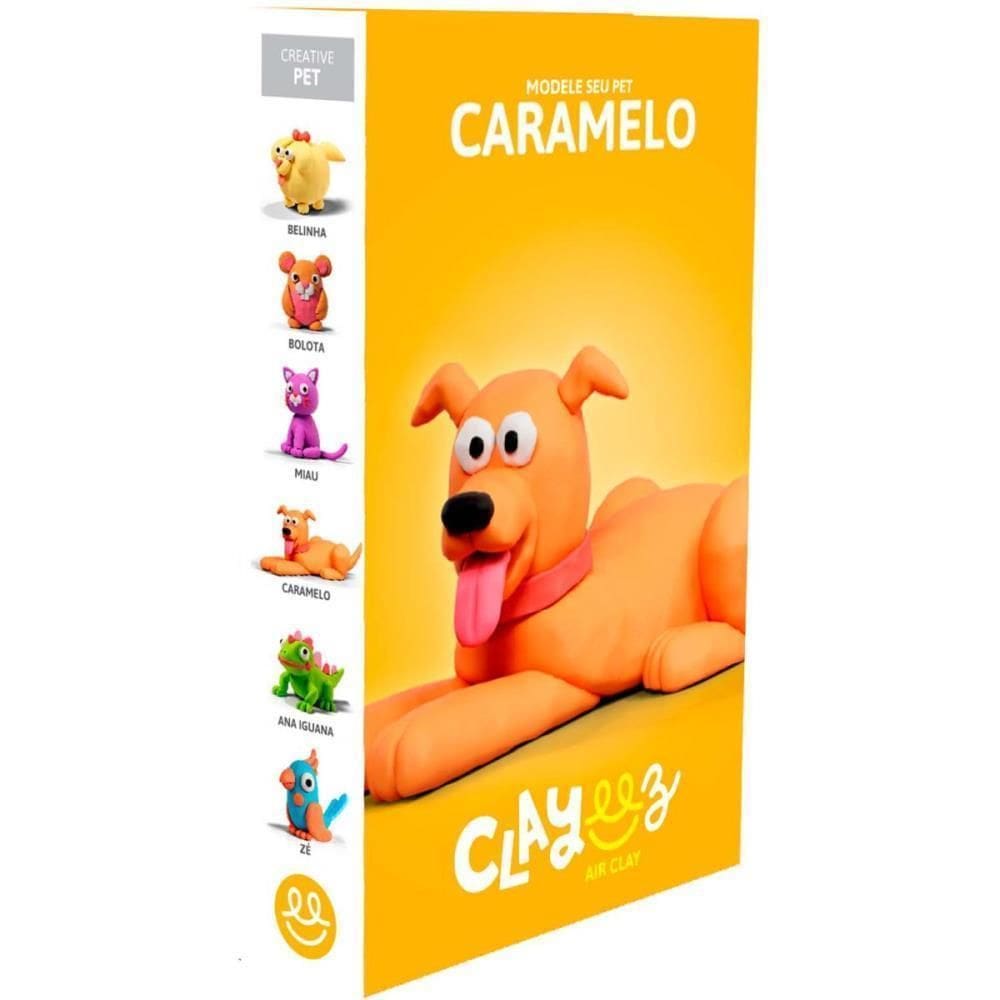 Massa Para Modelar Criativa Clayeez Caramelo 38G