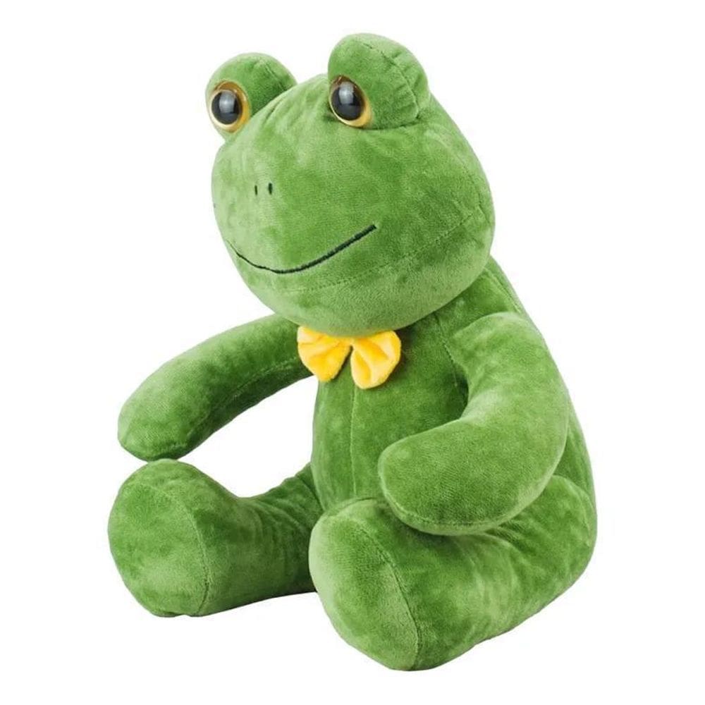 Sapo Verde Sentado Com Gravata De Pelúcia 31 Cm